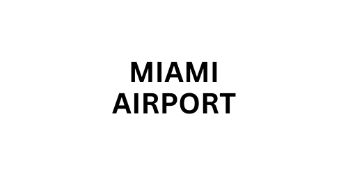 Private transfer vehicle at Miami International Airport