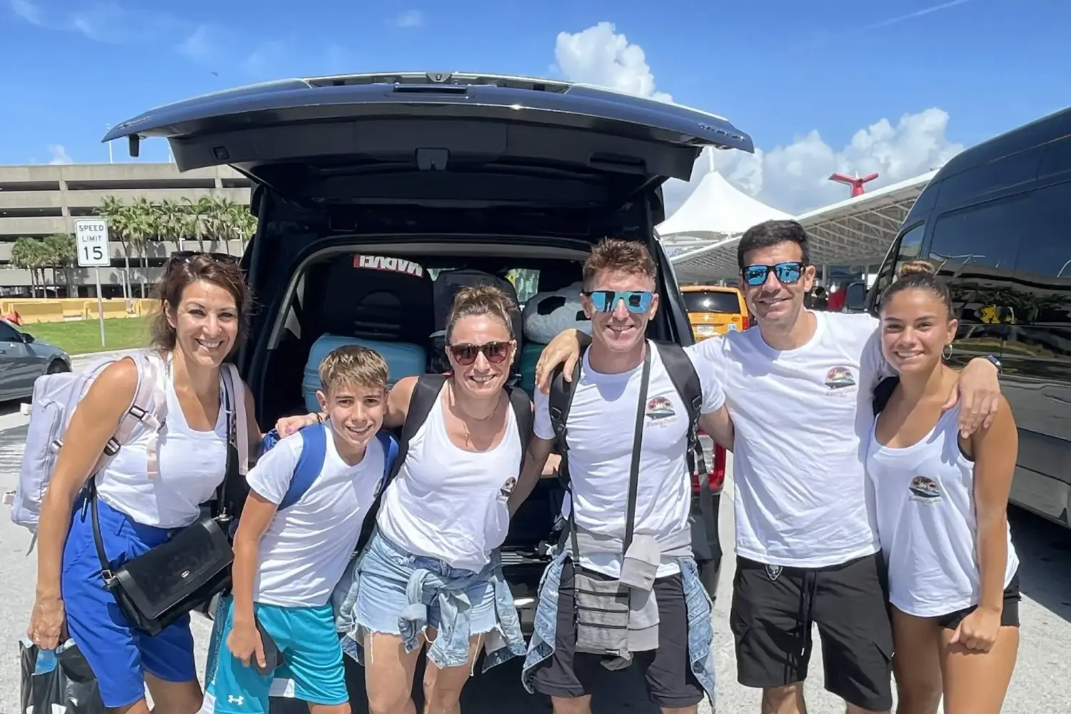 Group Beach Van